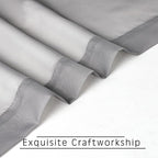 Grey Sheer Curtains 72 Inches Long 2 Panels, Transparent Voile Sheer Curtain - Image 6