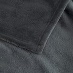 Bedsure GentleSoft Fleece Throw Blanket Dark Grey - Image 7