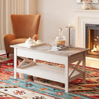 Lift Top Coffee Table with Storage, Small Coffee Table with Hidden Compartment - Image 9