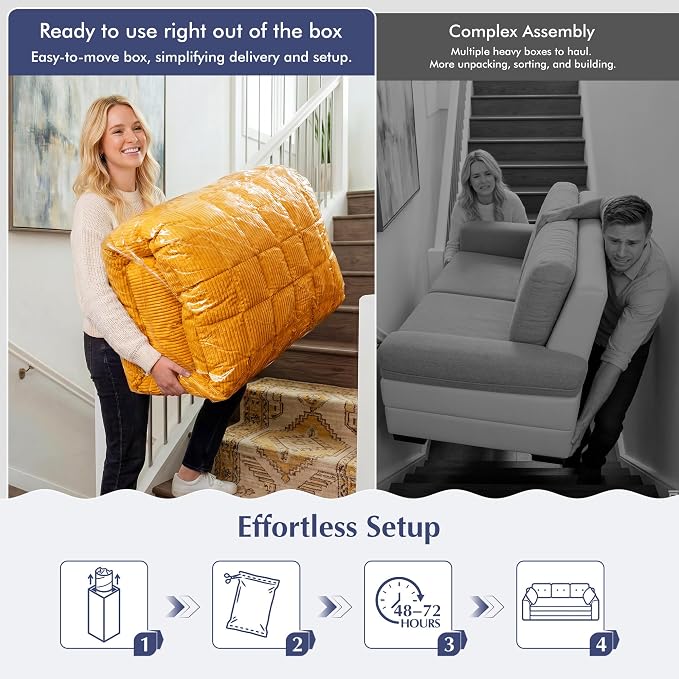 Homkdom 3 Seater Convertible Folding Sofa Bed, Pull Out Sleeper Sofa - Image 8