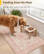 RELEANY Washable Area Rug, Small 2'x3', Water Repellent, Pet Friendly, Vintage - Image 2