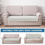 Water Repellent Couch Cushion Cover Loveseat Cover, Stretch Sectional Sofa Seat - Image 2