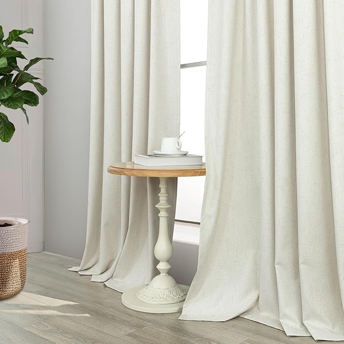 Pitalk Living Room Curtains 90 Inches Long 2 Panels Set Blackout Darkening - Image 7