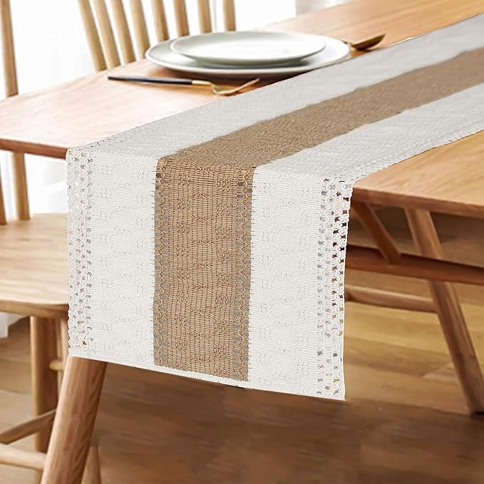 FEXIA Boho Table Runner for Thanksgiving Home Decor 48 Inches Long Farmhouse - Image 5