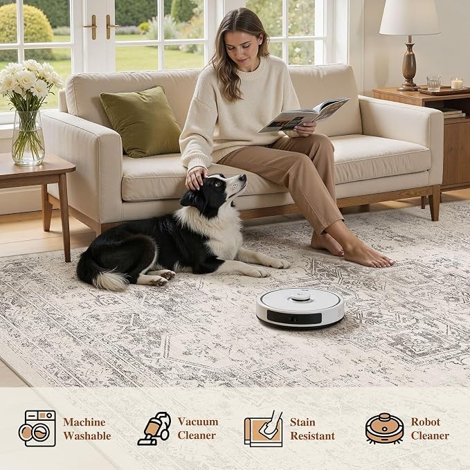 UERMEI 5x7 Area Rug Living Room Rugs - Image 8