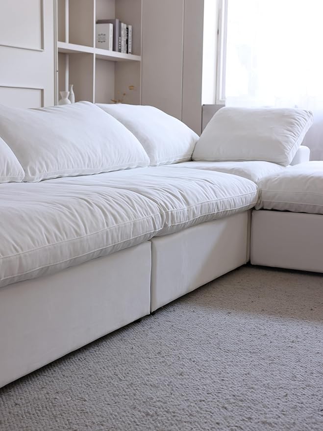 JACH 120" L Shape Cloud Modular Couches - Image 6