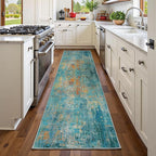 RELEANY Washable Runner 2'x6' Abstract Area Rug - Image 3