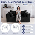 MAXYOYO Modular Sectional Sofa Couch, Loveseat Boneless Cloud Couch - Image 6