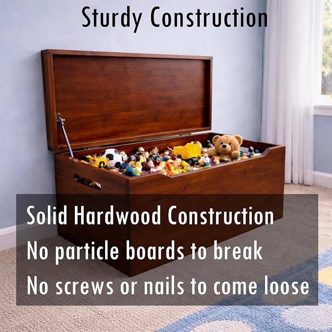 Fully Assembled, Solid Wood Storage Chest - Image 3