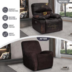 ANARACHON Leather Look Recliner Chair Covers, 4-Pieces Stretch Recliner Cover - Image 6