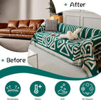 VClife Bohemian Sofa Cover for Dog, Anti-Slip Cooling Cotton Chenille Couch - Image 4