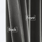 MIULEE Velvet Curtains 52x90 inches 2 Panels Gray Blackout Curtains | Luxury - Image 6