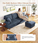 Kidirect 87in L Shaped Couch, Modular Sofa No Tool Assembly, Comfy Sectional - Image 4