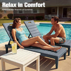 Devoko Outdoor Chaise Lounge Chair Set of 2 - Image 7