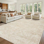 Aelenmu 9x12 Area Rugs for Living Room Washable Bedroom Dining Room Beige | - Image 9
