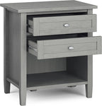SIMPLIHOME Warm Shaker Bedside Table - Image 4