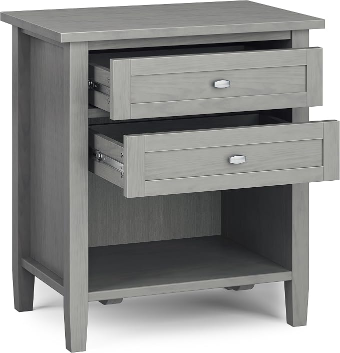 SIMPLIHOME Warm Shaker Bedside Table - Image 4