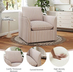 INZOY Swivel Accent Chair Set of 2, Upholstered Square Chair - Image 3