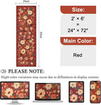 DUKINO 2x6 Runner Rug for Hallway, Washable Kitchen Rugs Non Slip, Floral - Image 2