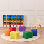 ECR4Kids SoftZone Toddler Modular Stool Set, Flexible Seating - Image 8