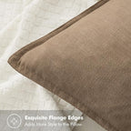 MIULEE Decorative Linen Lumbar Pillow Cover 12x20 Inch Khaki | Fall Autumn Boho - Image 5