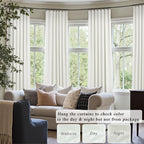 102 Inch Blackout Curtains 2 Panel Set Length Modern Decorative Dark Out Curtain - Image 8