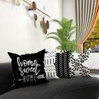YCOLL Pillow Covers 18x18 Set of 4, Modern Sofa Throw Pillow Cover, Decorative - Image 3