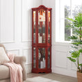 Glass Corner Display Cabinet by NALLBEIRRAA