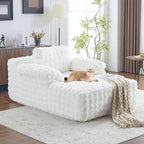 VINGLI Boneless Chaise Lounge Chair Indoor, 55.5" Deep Seat Sleeper Sofa Bed - Image 9
