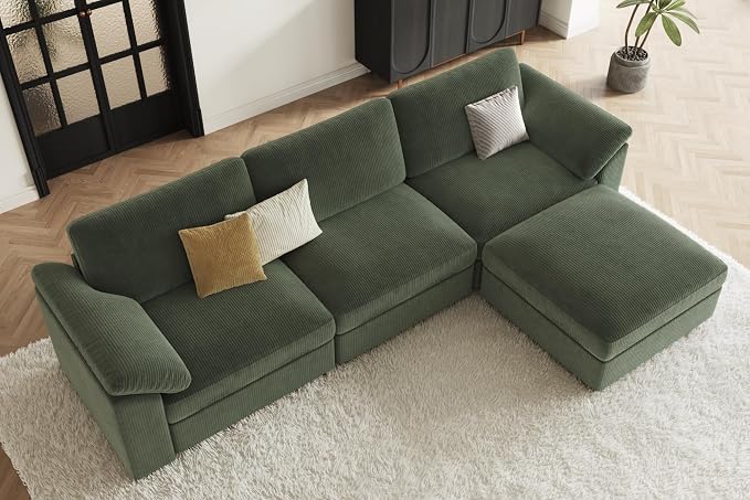EASE MOOSE Oversized Sectional Modular Sofa, Deep Seat Modular Sectional Cloud - Image 3