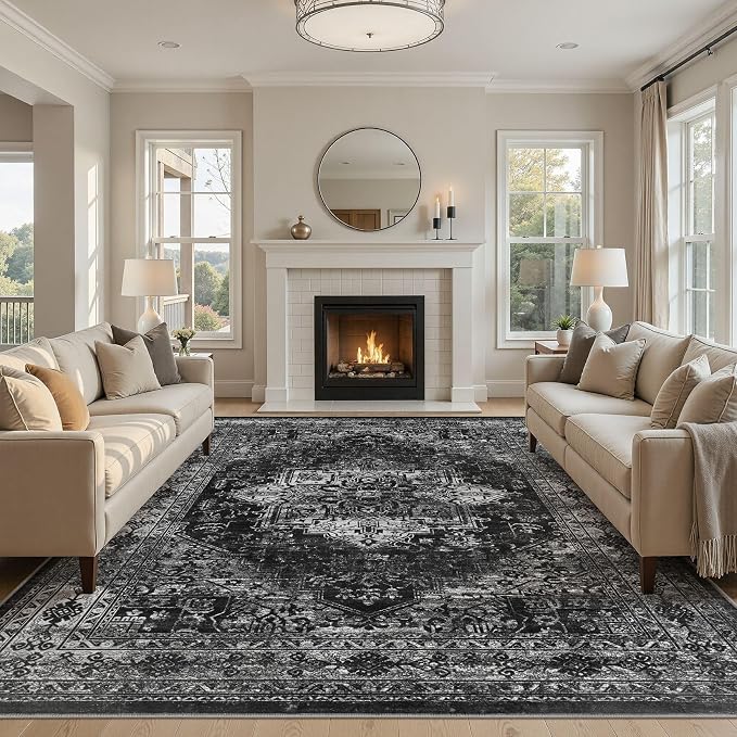 UERMEI 10x14 Area Rug Living Room Rugs - Image 8