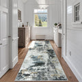 Aelenmu Runner Rugs for Hallways Kitchen 2.6x8 Non Slip Washable Black Gold | by Aelenmu