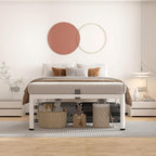 ROIL 14 Inch White Twin XL Bed Frame - Image 7