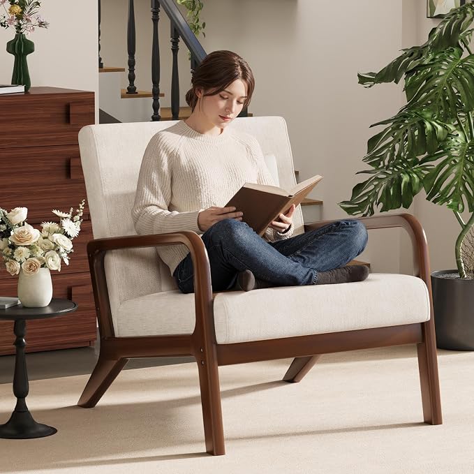 ELUCHANG Mid-Century Modern Chair, Accent Chair - Image 3