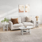 Furinno Simple Design Side Table Set of 2, 2-Tier Modern End Table - Image 4