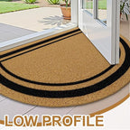 OLANLY Half Circle Front Door Mat, Low Profile Doormat, Stain and Fade Resistant - Image 3