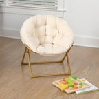 Flash Furniture Gwen Kids Cozy Mini Folding Saucer Chair - Image 2