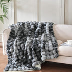 60x80 Inches Ultra-Soft Fuzzy Faux Fur Plush Twin Size Blanket - Image 5