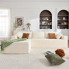 Opiesit 108" Boneless Couches for Living Room, Modular Sectional Sofa by Opiesit