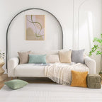 Set of 4 Medium Grey Decorative Throw Pillow Covers 24x24 Inch Corduroy Pillow - Image 6
