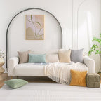 Set of 4 Neutral Decorative Throw Pillow Covers 12x20 Inch Corduroy Pillow - Image 2