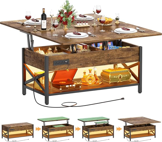 Aheaplus Coffee Table Lift Top by Aheaplus