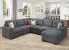 HONBAY Sectional Sleeper Sofa, Sleeper Sofa Couch - Image 7