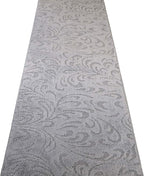 Custom Length Hallway Runner Rug, Slip Resistant, Floral Grey, 26 Inch X 9 feet - Image 6