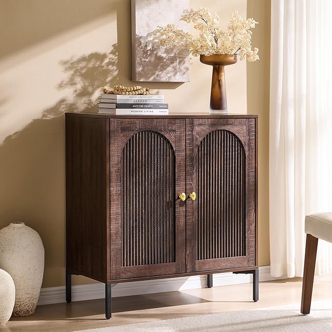 IFBUY Modern Sideboard Buffet Cabinet, Wooden Modular Coffee Bar Cabinets by IFBUYFarmhouseFurniture