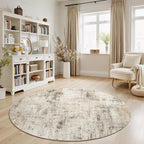 8ft Area Rug for Living Room, Abstract Washable Non-Slip Large Rugs, Dining Room - Image 6
