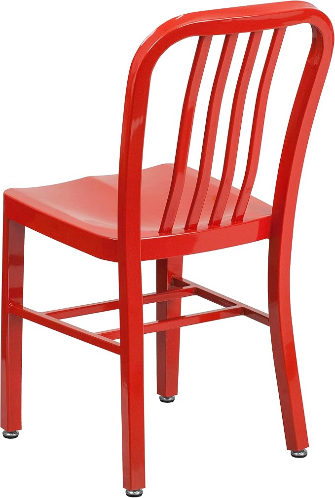Flash Furniture Gael Indoor/Outdoor Modern Metal Dining Chairs, - Image 7