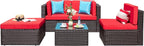 Vongrasig 5 Pieces Small Patio Furniture Sets, All-Weather Outdoor Sectional - Image 7