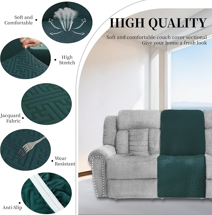 100% Waterproof Sectional Recliner Couch Covers - Image 5