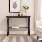 Leick Home Boa Console Table, Solid Wood, Bottom Display Shelf, Narrow Depth - Image 12